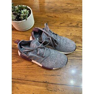 𝅺adidas NMD_R1 'Wool' Boost NMD Runner CQ0761 Grey / Maroon Mens Size 8
